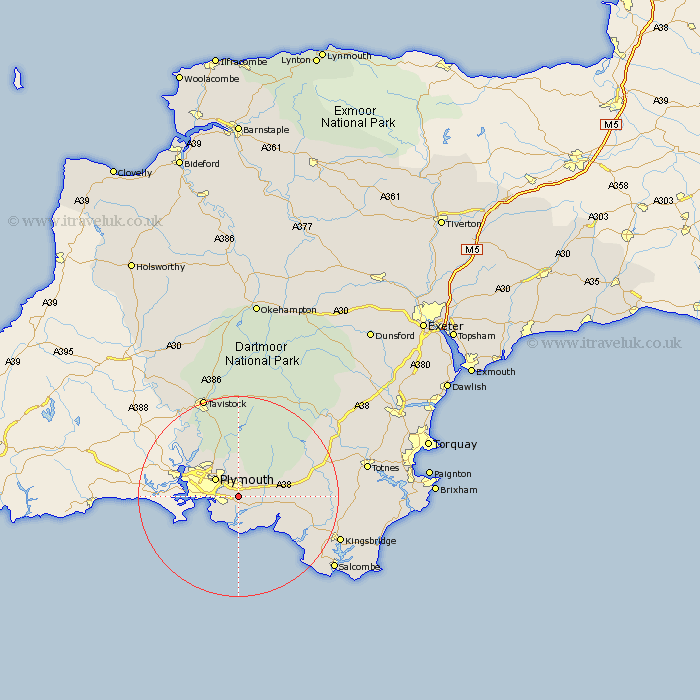 Elburton Devon Map