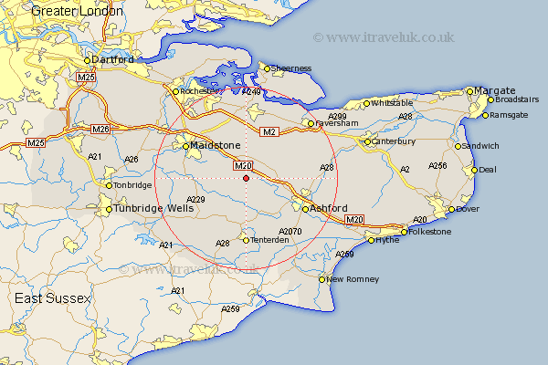 Boughton Malherbe Kent Map