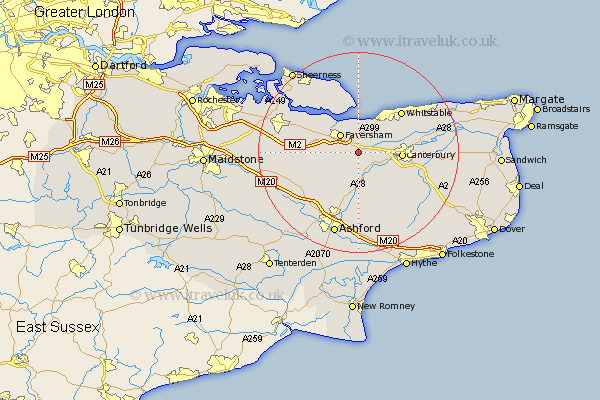 Boughton Street Kent Map