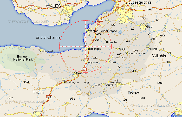 Burnham On Sea Somerset Map