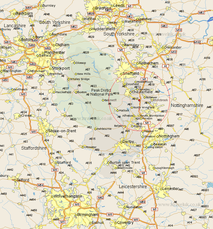 Heath Derbyshire Map