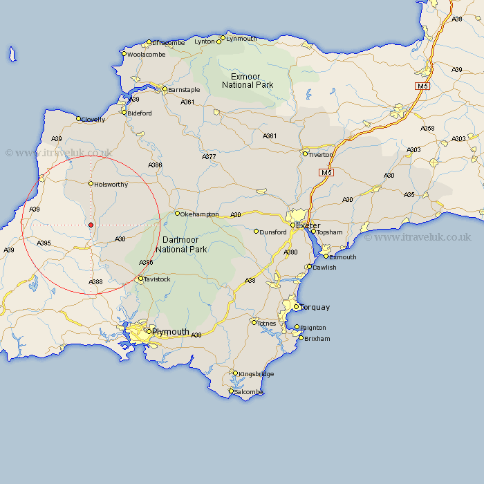 Northcott Devon Map