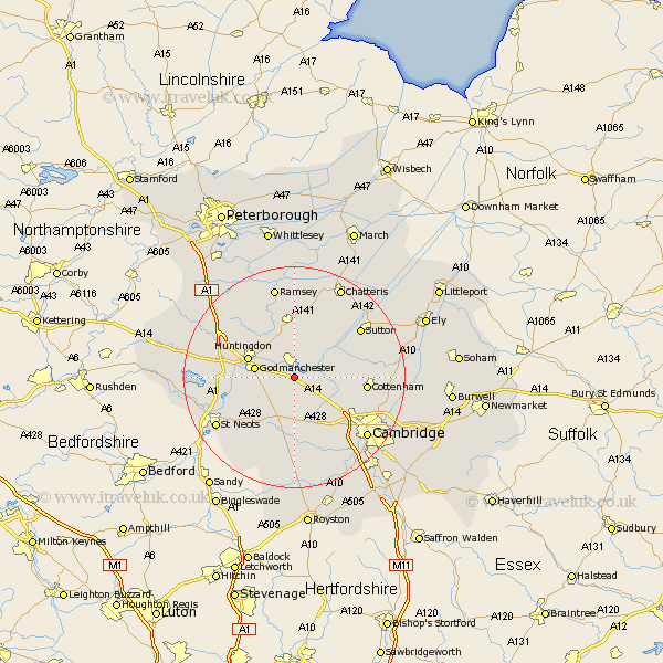 St Ives Cambridgeshire Map