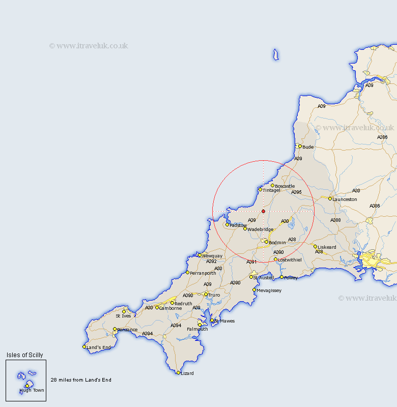 St Teath Cornwall Map