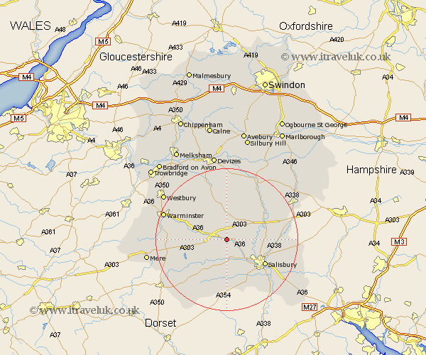 Steeple Langford Wiltshire Map