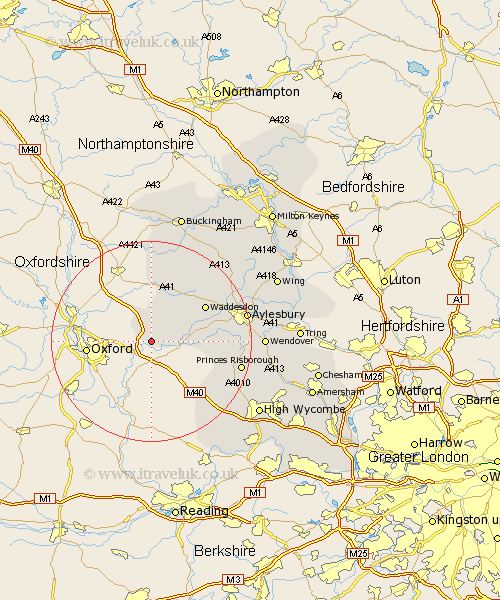 Worminghall Buckinghamshire Map