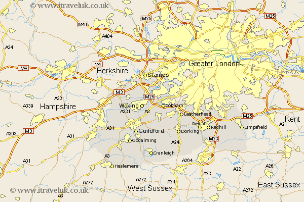 Surrey Map 